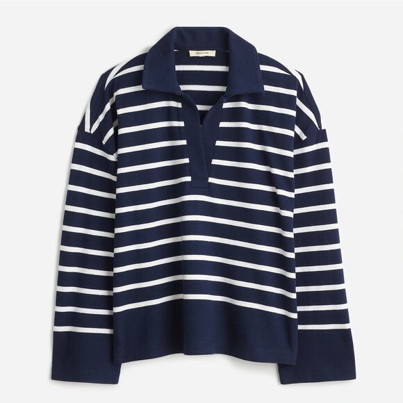 Madewell Tops - NWT Madewell Rugby Polo Tee, Size Large